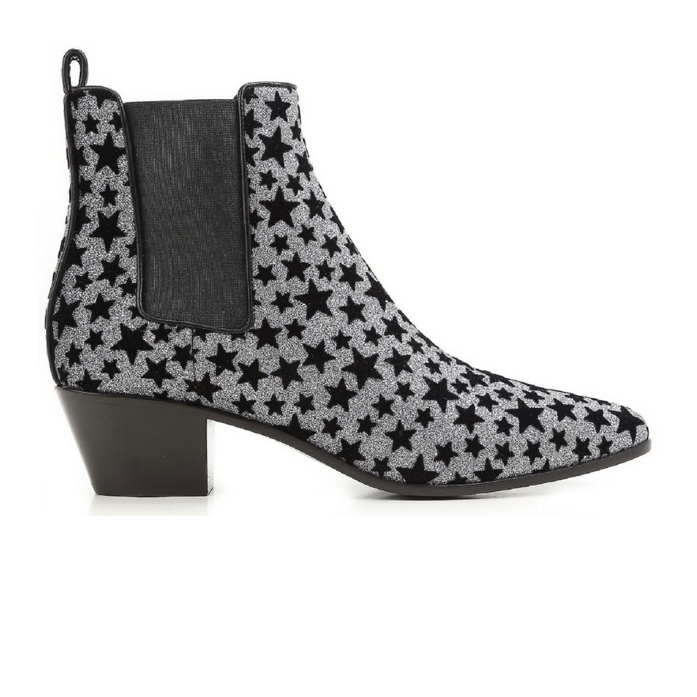Saint Laurent Glitter Chelsea Ankle Boot